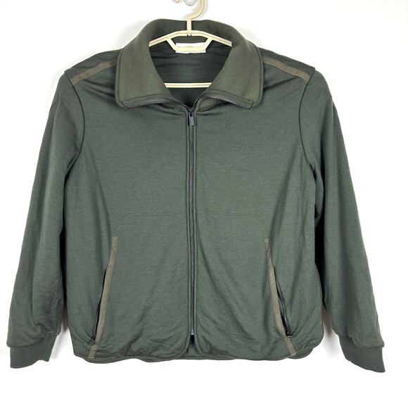 Icebreaker MerinoLoft Long-Sleeve Zip Jacket Army Green Wool Medium Outdoor - Picture 1 of 14